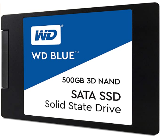 Western Digital 500GB WD Blue 3D NAND Internal PC SSD - SATA III 6 Gb/...